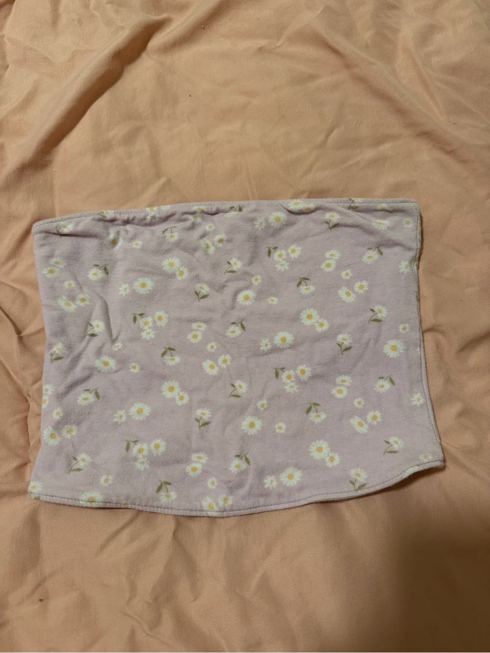 Hollister Co. Floral Daisy Print Tube Top- Light Lavender